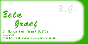 bela graef business card